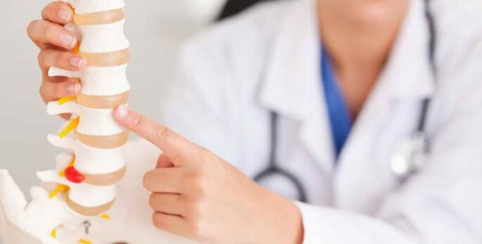Osteochondrose is een spinale ziekte